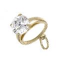 9ct Yellow Gold Cubic Zirconia Ring Charm