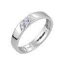 Ladies' 9ct White Gold Diamond Set Ring