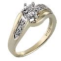 9ct Gold Diamond Ring