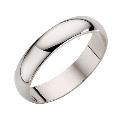 9ct White Gold Extra Heavy Weight D Court Ring