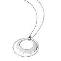 Sterling Silver Double Circle Pendant