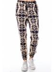 Taupe Tribal Print Joggers