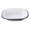 Traditional Enamel 18cm Oblong Pie Dish