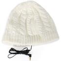 Headphone Hats (Chunky Knit White)