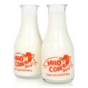 Mad Cow Mini Milk Bottle Drinking Glasses