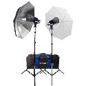 Interfit INT114 SXT3200 2 Head Twin Umbrella Kit